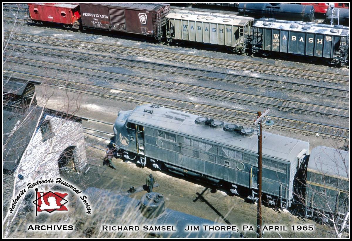 Central Railroad of New Jersey EMD F3A 50 at Jim Thorpe, PA - ARHS Digital Archive
