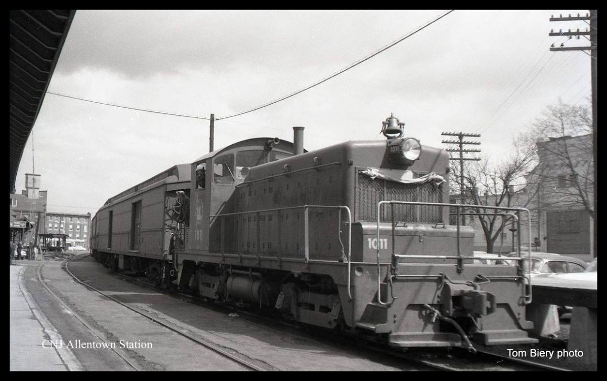 Central Railroad of New Jersey EMD SW1 1011 at Allentown, PA - ARHS Digital Archive