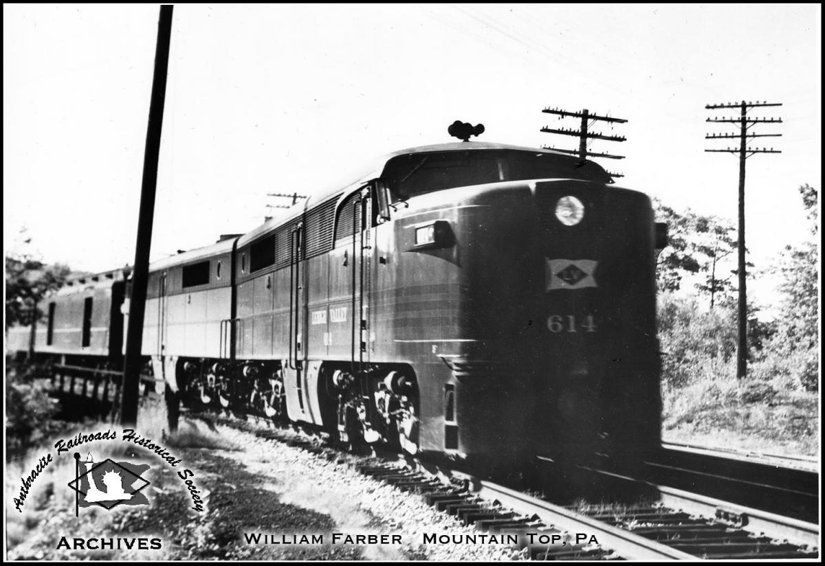 Lehigh Valley ALCO PA1 614 at Mountain Top, PA - ARHS Digital Archive