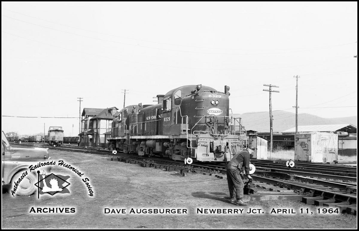 New York Central ALCO RS3 8329 at Williamsport, PA - ARHS Digital Archive