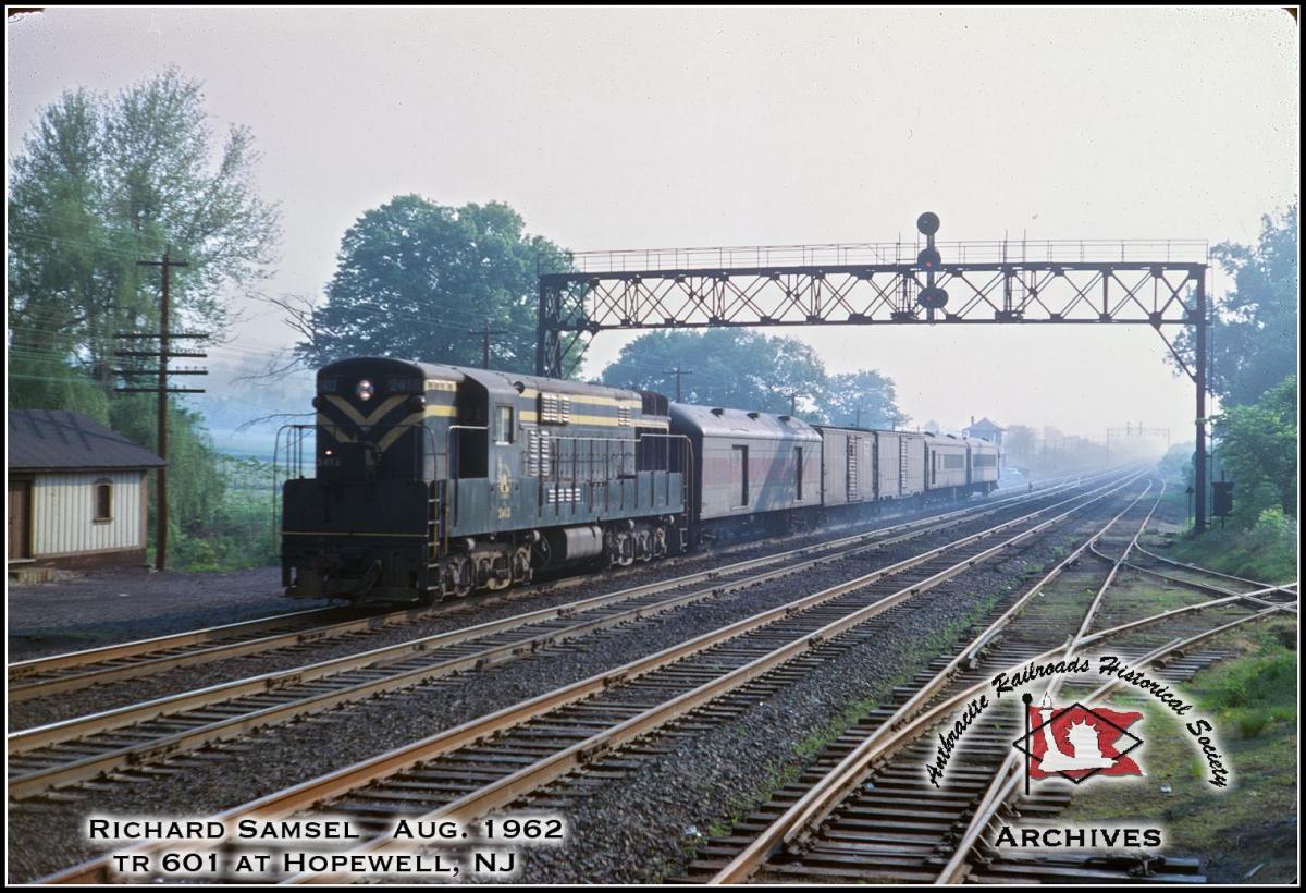 Central Railroad of New Jersey FM H24-66 2413 at Hopewell, NJ - ARHS Digital Archive