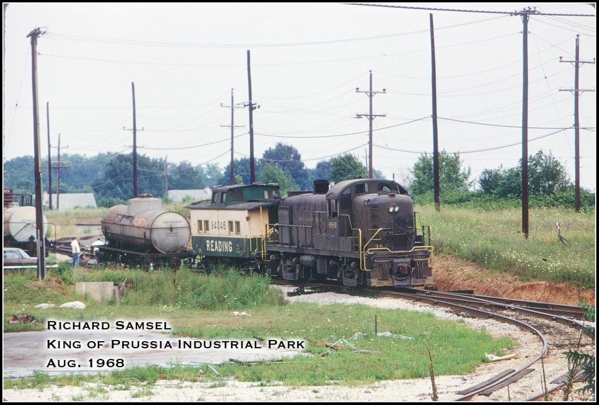 Reading ALCO RS3 489 at King of Prussia, PA - ARHS Digital Archive