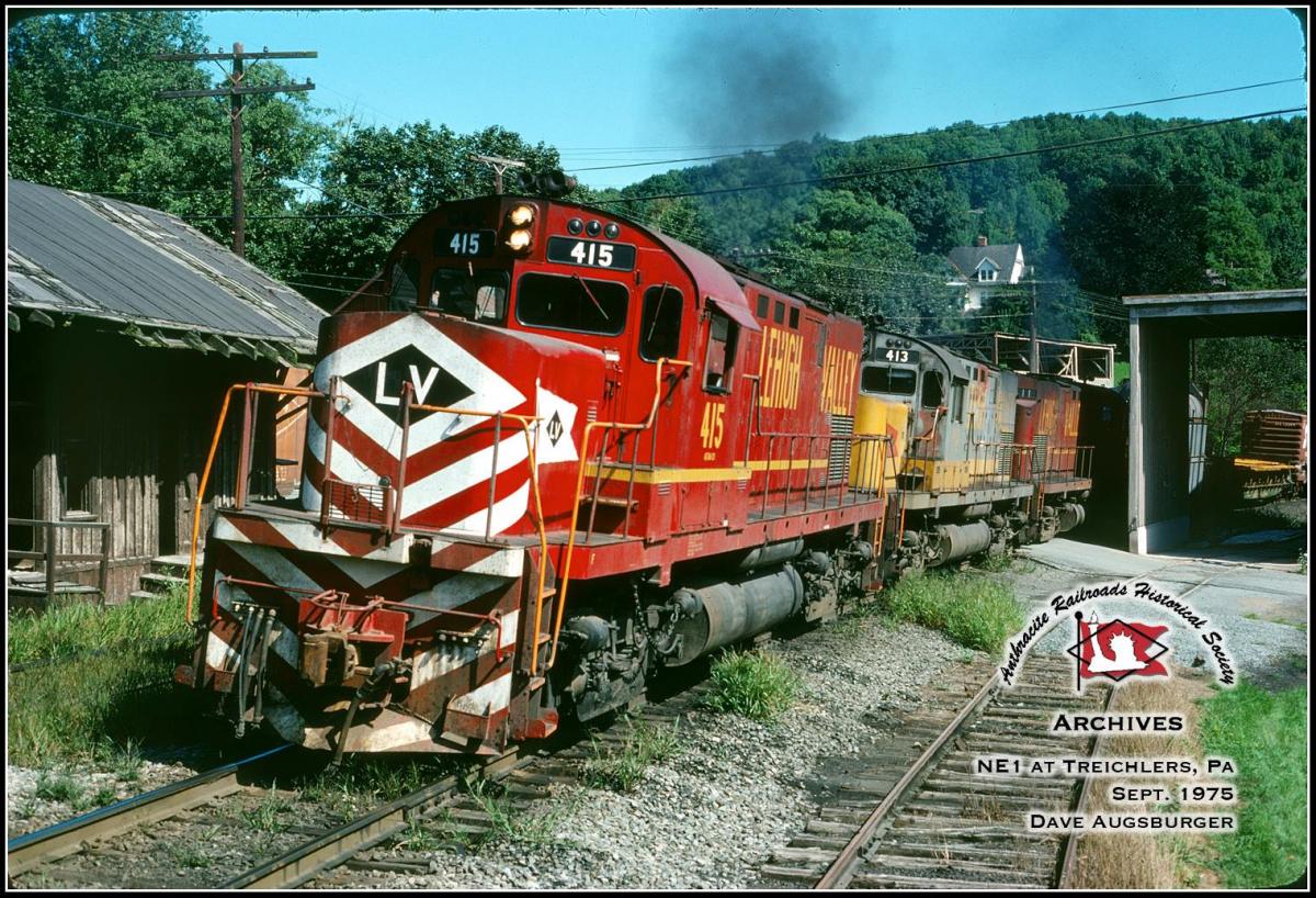 Lehigh Valley ALCO C420 415 at Treichlers, PA - ARHS Digital Archive