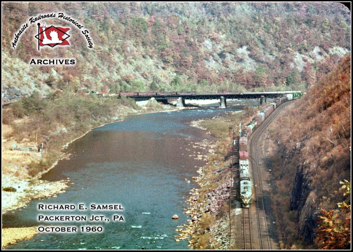 Central Railroad of New Jersey EMD F3A  at Lehighton, PA - ARHS Digital Archive