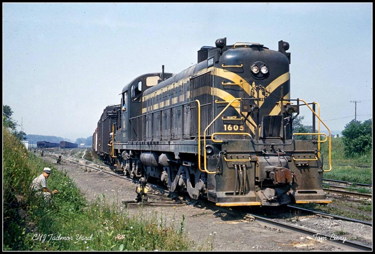 Central Railroad of New Jersey ALCO RSD-4 1605 at Tadmor, PA - ARHS Digital Archive