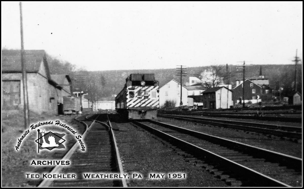 Lehigh Valley Passenger 10 at Weatherly, PA - ARHS Digital Archive