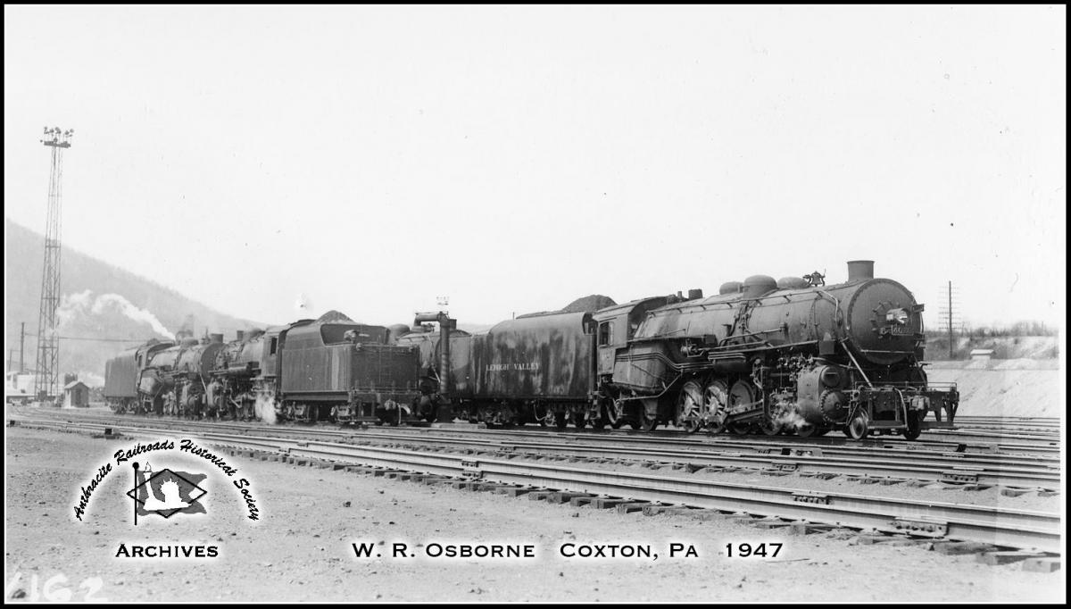 Lehigh Valley BLW 2-10-2 4026 at Coxton, PA - ARHS Digital Archive