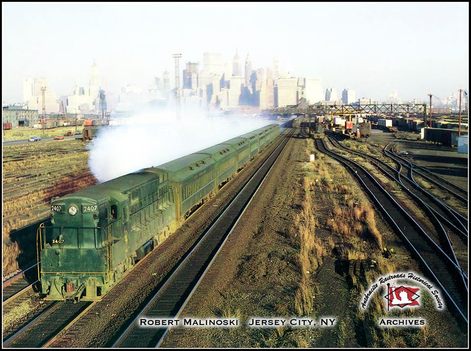 Central Railroad of New Jersey FM H24-66 2407 at Jersey City, NJ - ARHS Digital Archive