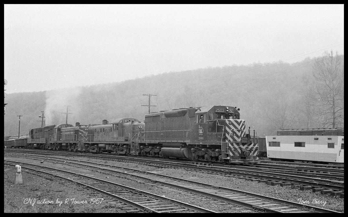 Central Railroad of New Jersey EMD SD35 2503 at Allentown, PA - ARHS Digital Archive