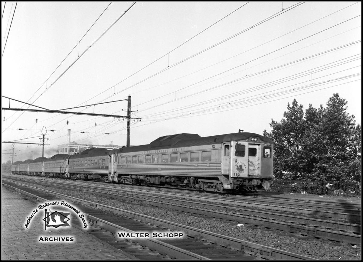 Central Railroad of New Jersey Budd RDC-1 552 at Newark, NJ - ARHS Digital Archive