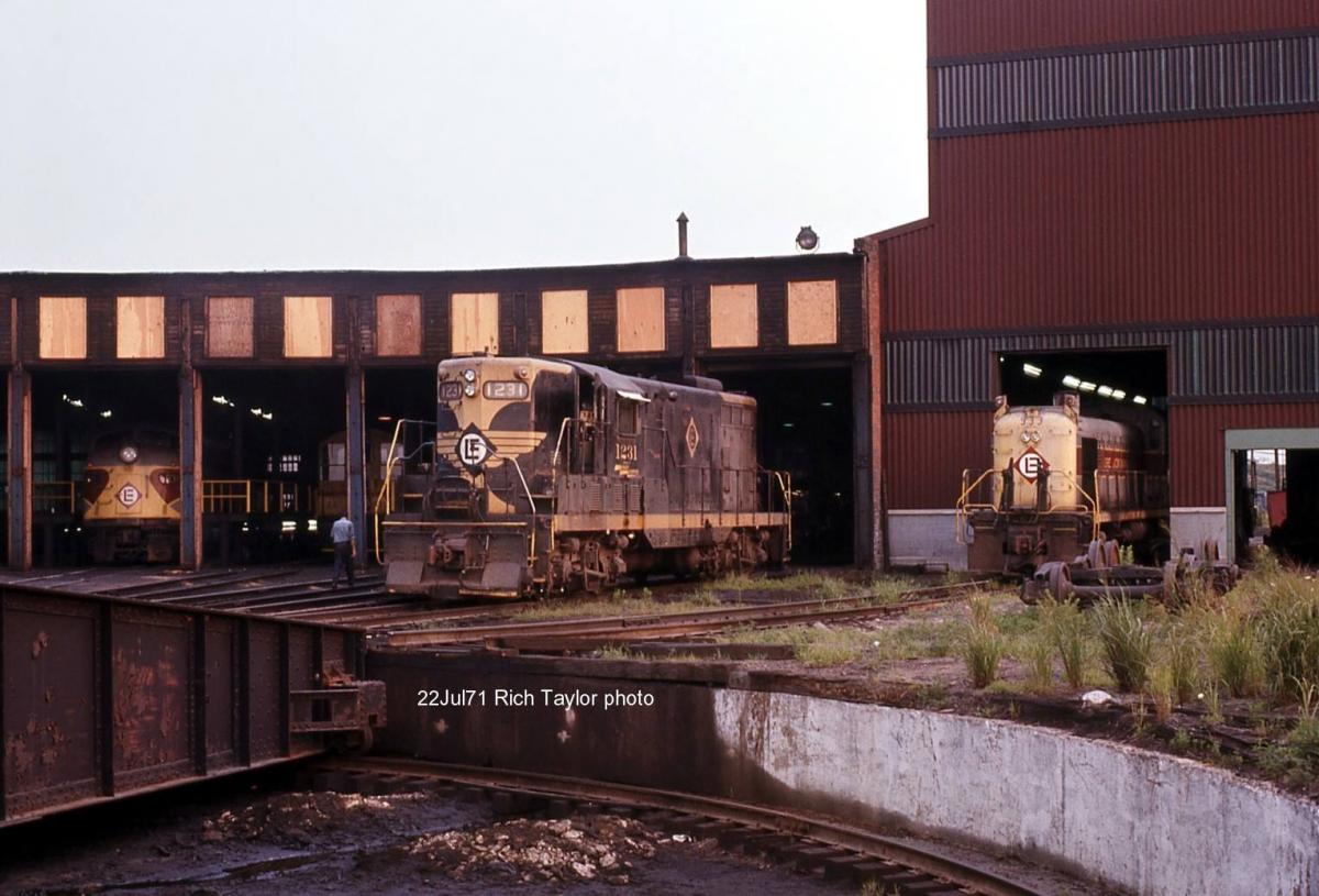 Erie Lackawanna EMD GP7 1231 at Secaucus, NJ - ARHS Digital Archive
