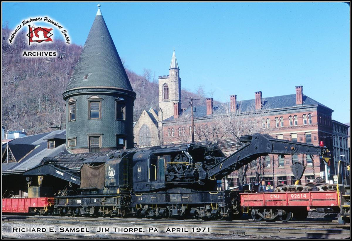 Central Railroad of New Jersey Crane 4 at Jim Thorpe, PA - ARHS Digital Archive