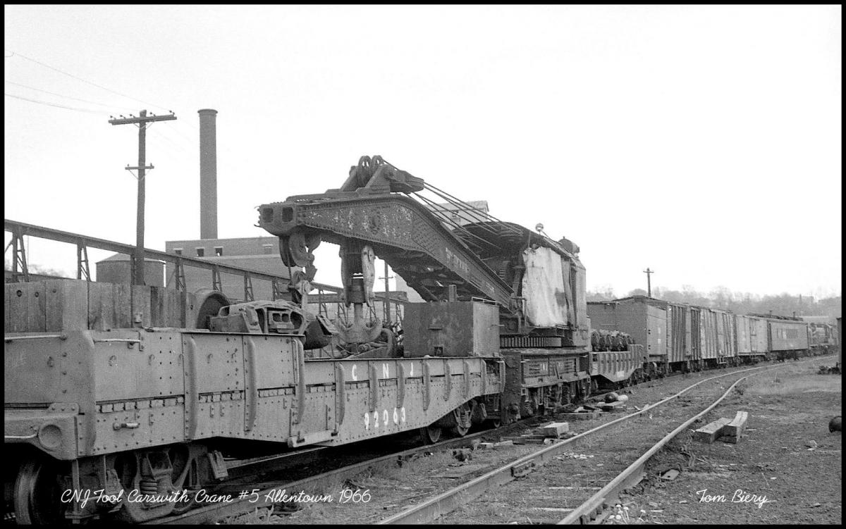 Central Railroad of New Jersey Crane 5 at Allentown, PA - ARHS Digital Archive