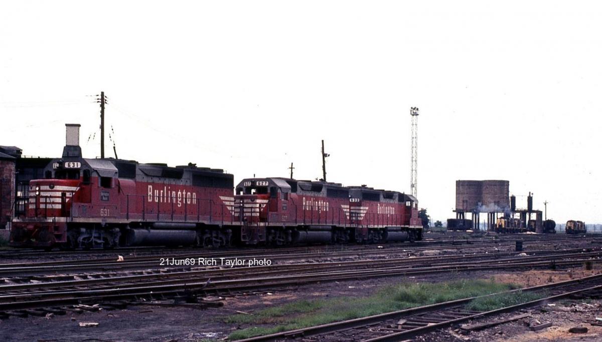 Chicago, Burlington and Quincy EMD GP40 631 at Secaucus, NJ - ARHS Digital Archive
