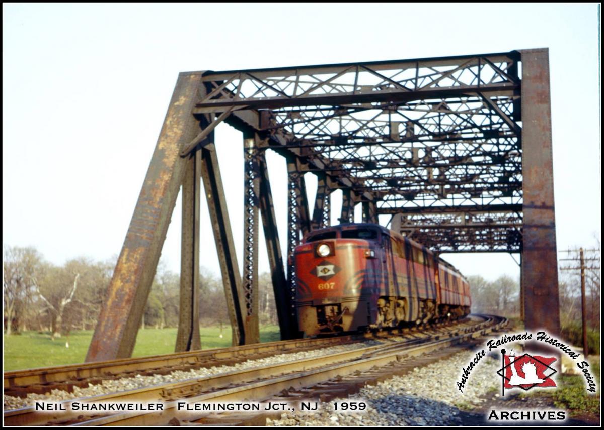 Lehigh Valley ALCO PA1 607 at Flemington, NJ - ARHS Digital Archive