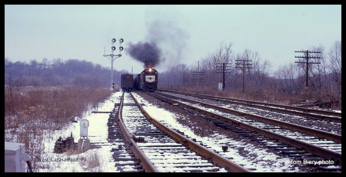 Lehigh Valley ALCO C628 627 at West Catasauqua, PA - ARHS Digital Archive