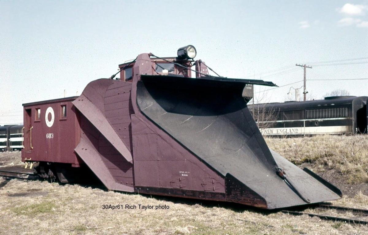 Lehigh and New England Plow 603 at Pen Argyl, PA - ARHS Digital Archive