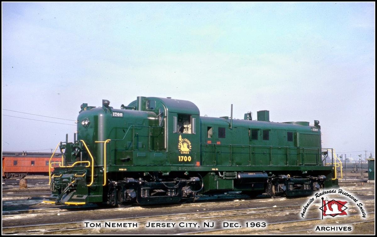 Central Railroad of New Jersey ALCO RS3 1700 at Jersey City, NJ - ARHS Digital Archive