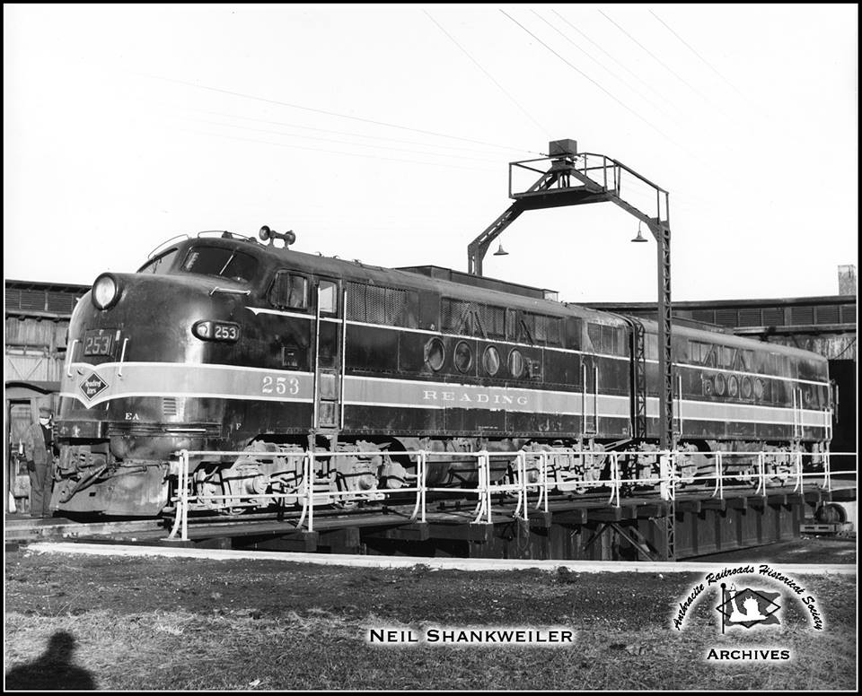 Reading EMD FTA 253 at Bridgeport, PA - ARHS Digital Archive