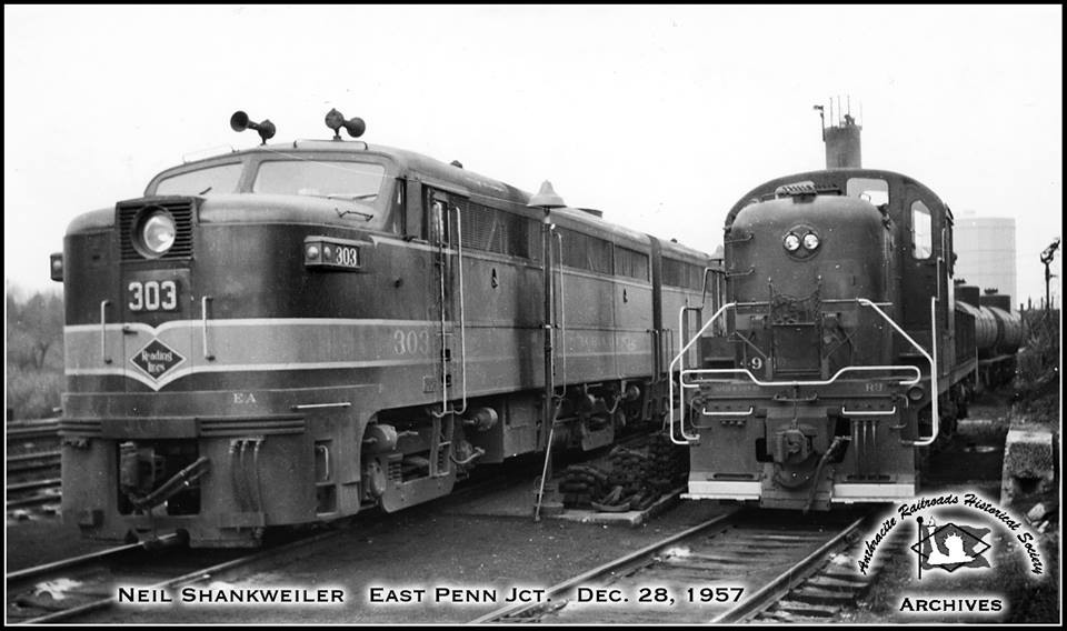 Reading ALCO FA1 303 at Allentown, PA - ARHS Digital Archive