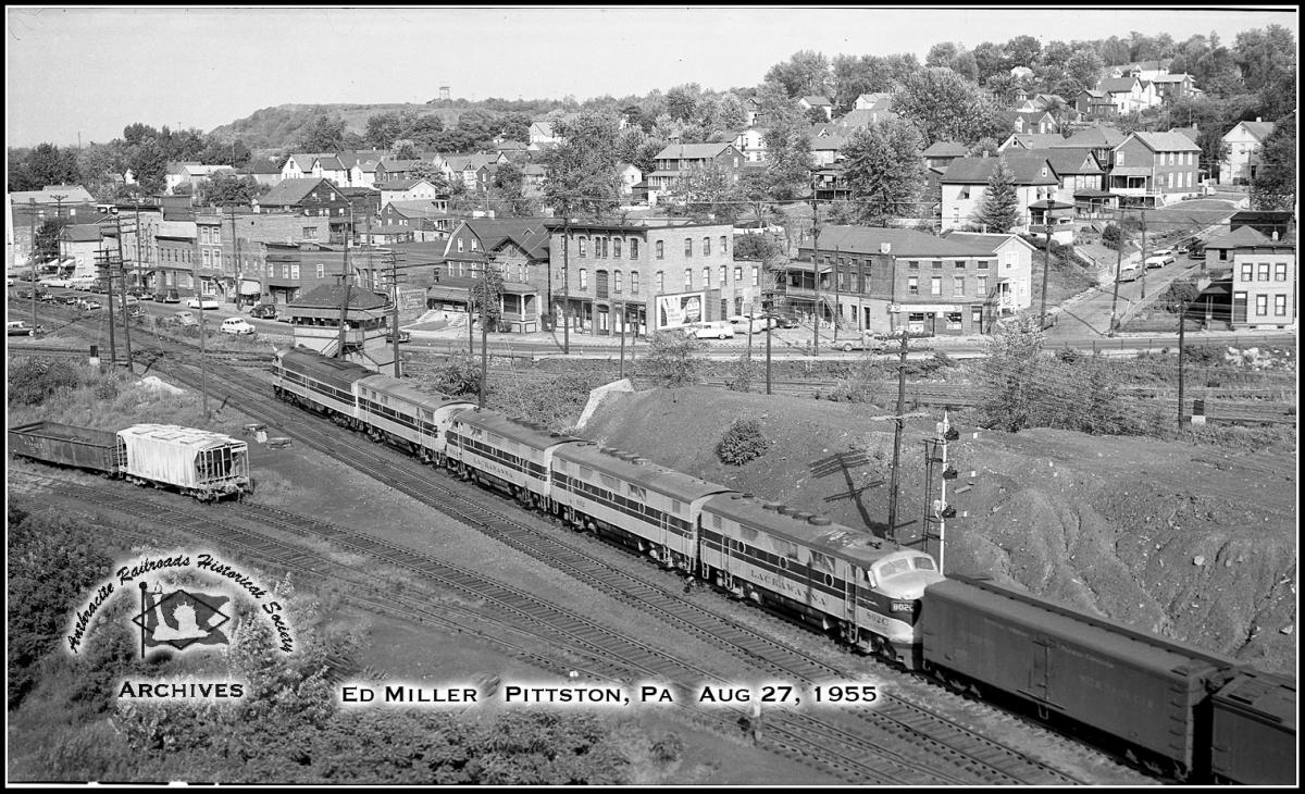 Delaware, Lackawanna and Western EMD F3A 802 at Pittston, PA - ARHS Digital Archive