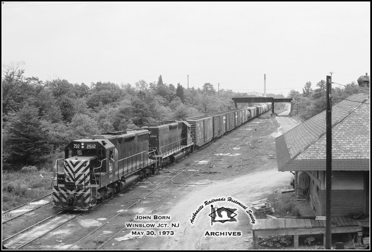 Central Railroad of New Jersey EMD SD35 2512 at Hammonton, NJ - ARHS Digital Archive