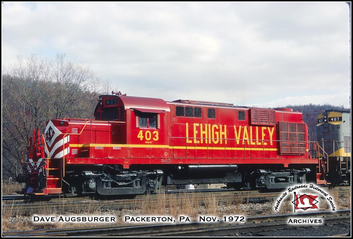 Lehigh Valley ALCO RS11 403 at Packerton, PA - ARHS Digital Archive