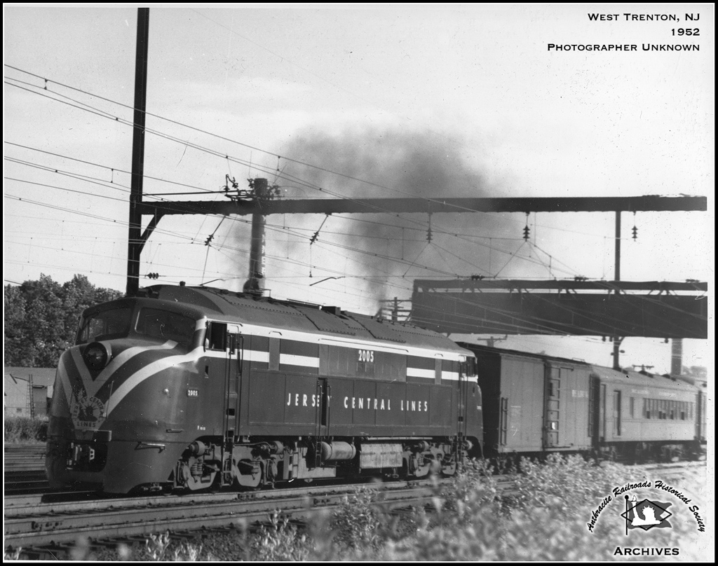 Central Railroad of New Jersey BLW DRX 6-4-20 2005 at West Trenton, NJ - ARHS Digital Archive