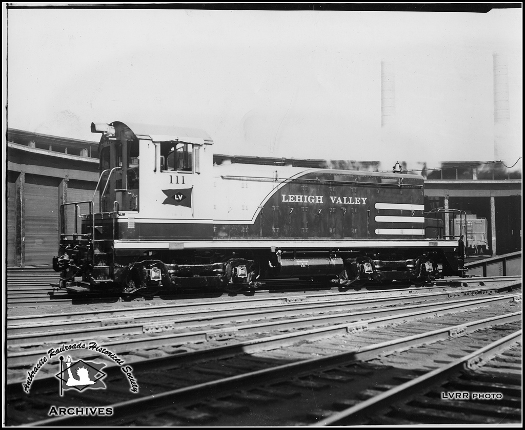 Lehigh Valley EMD SW 111 at Unknown, US - ARHS Digital Archive
