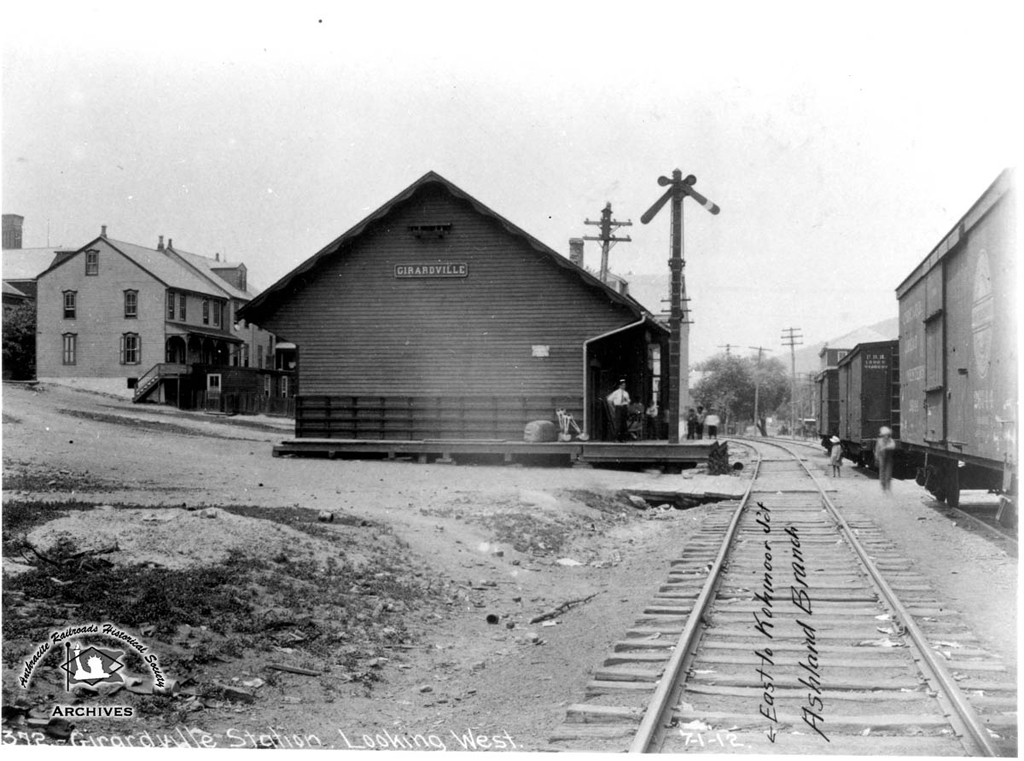 Lehigh Valley Station  at Girardville, PA - ARHS Digital Archive