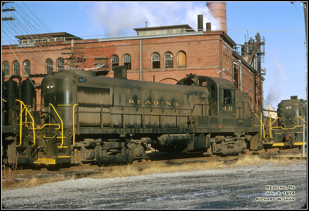 Reading ALCO RS3 491 at Reading, PA - ARHS Digital Archive