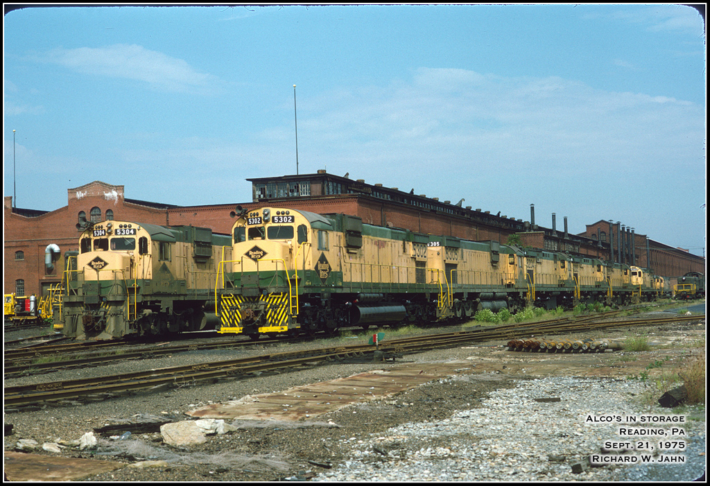 Reading ALCO C630 5302 at Reading, PA - ARHS Digital Archive