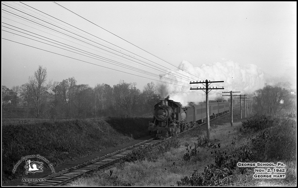 Reading BLW 4-6-0 590 at George School, PA - ARHS Digital Archive