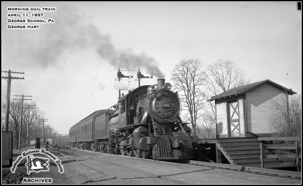 Reading BLW 4-6-0 591 at George School, PA - ARHS Digital Archive